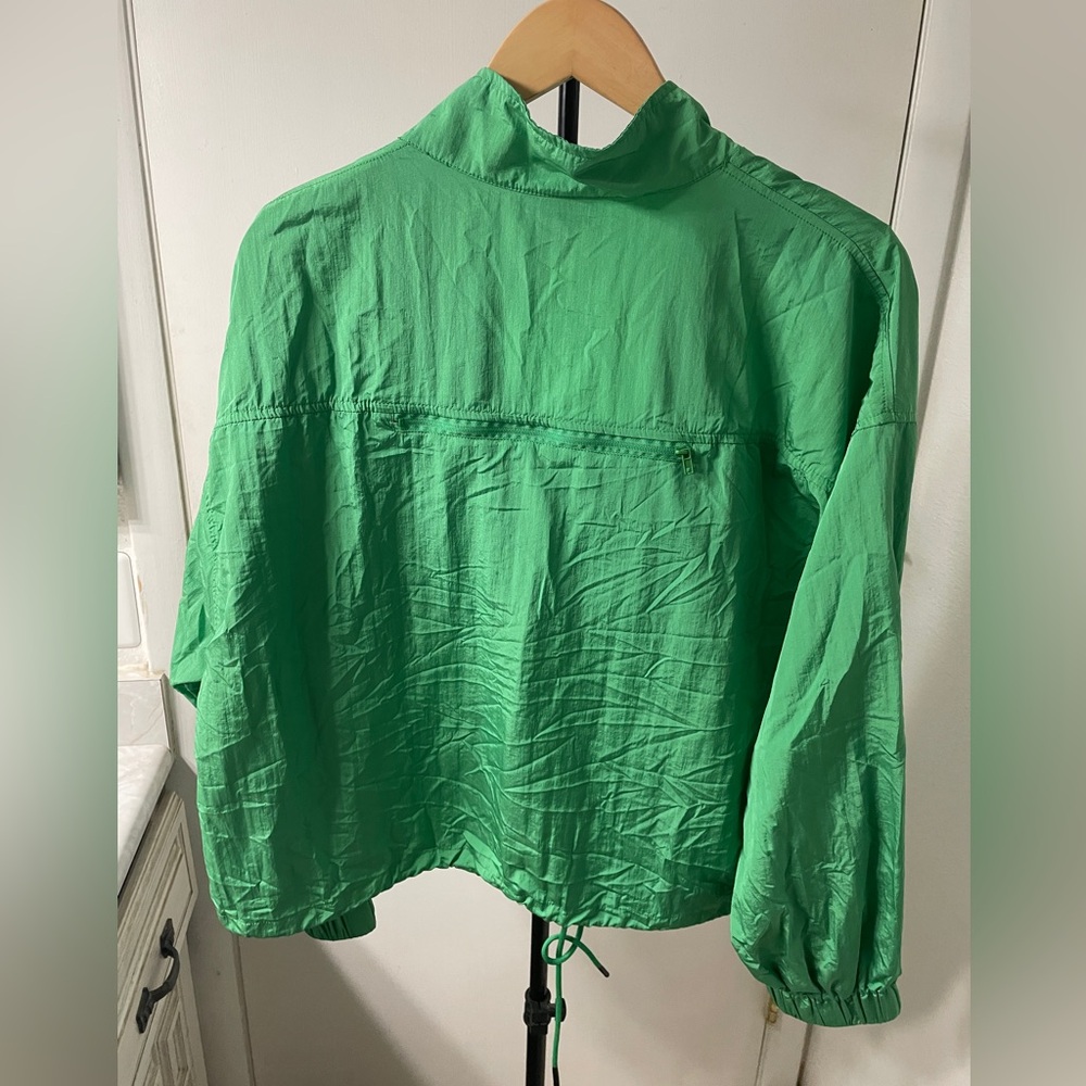 Diane Von Furstenberg green windbreaker pullover - Picture 3 of 13